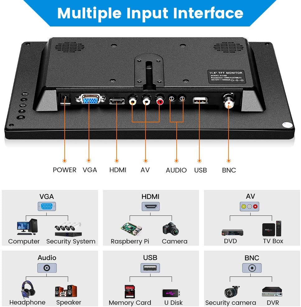 Eyoyo Em O Small Hdmi Monitor Inch Monitor X Ips Screen