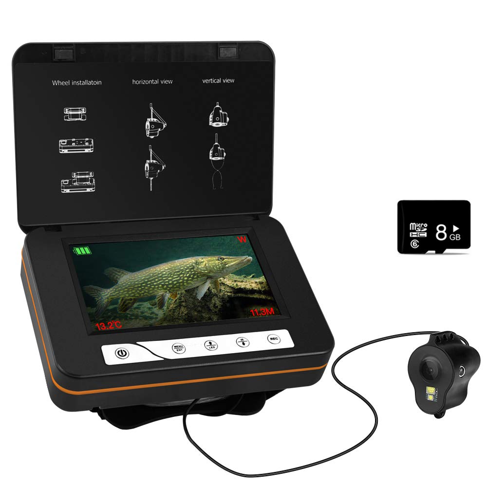 EYOYO 15m 7" LCD Underwater Video DVR Camera Fish Finder Fishing Tools Upgraded 