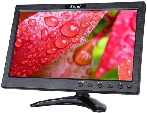  Eyoyo Monitor LCD IPS de 10 pulgadas 1280x800 Resolución  Soporte HDMI VGA BNC AV entrada para PC TV Pantalla de seguridad (10  pulgadas) : Electrónica