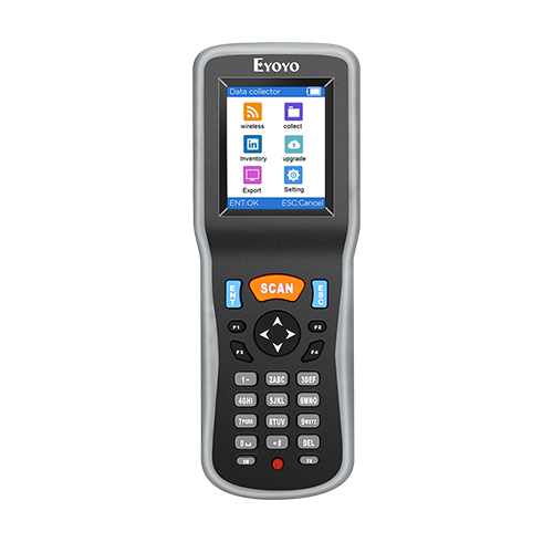 Eyoyo Inventory Scanner, Portable 1D Wireless Barcode Scanner Data  Collector, Handheld Data Terminal Inventory Device with USB Receiver & 2.2  inch TFT Color LCD Screen,1D Barcode Scanner