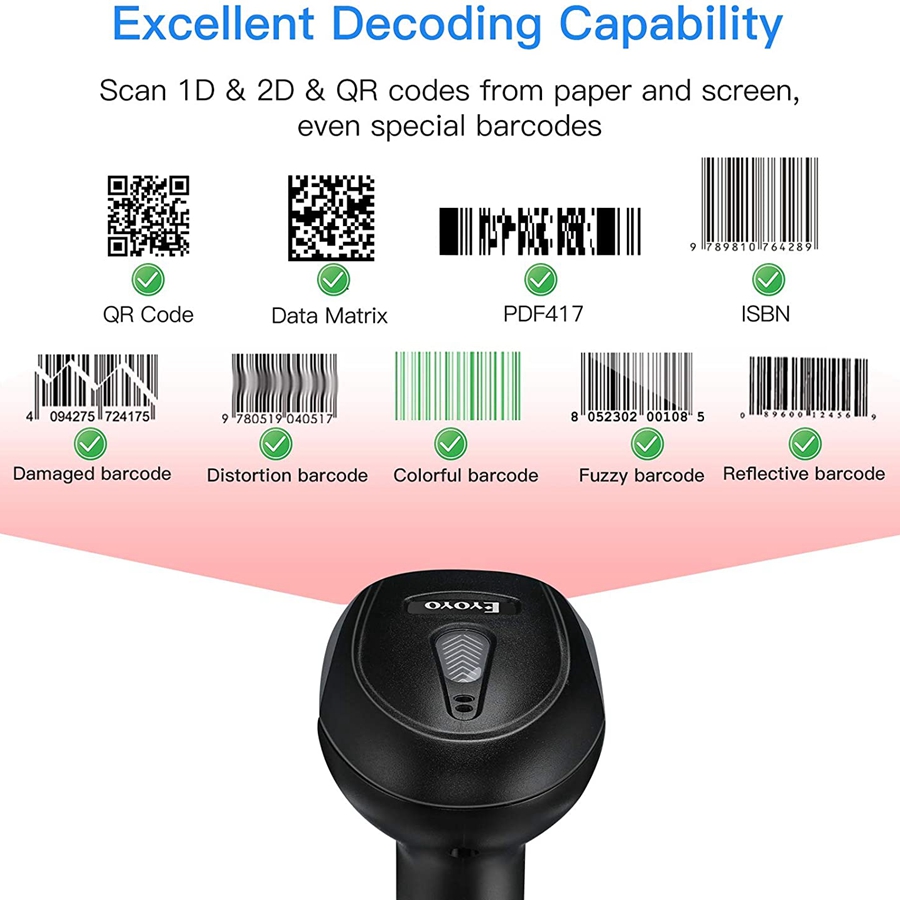 Eyoyo barcode scanner instructions